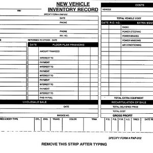 Vehicle Inventory Records – NJ CAR Services